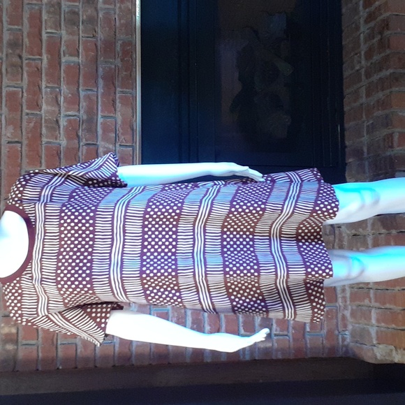 Madewell Dresses & Skirts - Madewell Burgundy and White Patterned Dress